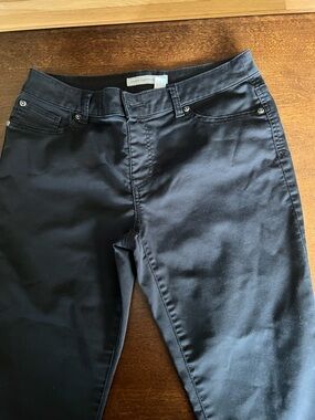 Chico's Platinum Denim Black Jeans Size 15 Regular